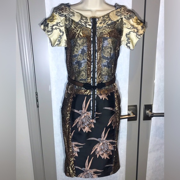 Byron Lars - Beguile Sleeve Sheath Dress - size 4 - Picture 1 of 8